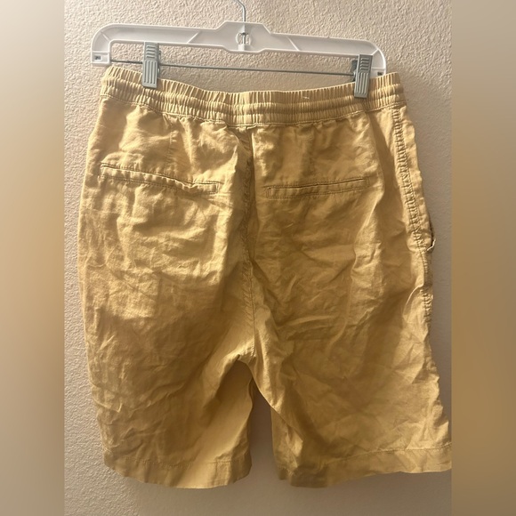 Women’s Zara Light Tan Drawstring Elastic Waist Shorts - Picture 4 of 4